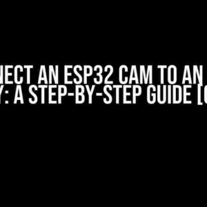 Connect an ESP32 CAM to an OLED Display: A Step-by-Step Guide [Closed]