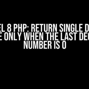 Laravel 8 PHP: Return Single Decimal Place Only When the Last Decimal Number is 0