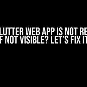 Oh No! Flutter Web App is Not Rendering if Not Visible? Let’s Fix It!